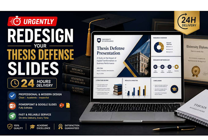 urgently redesign your thesis defense slides in 24 hours
